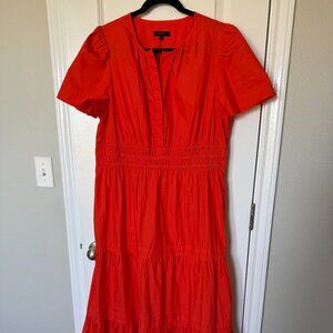 Quince 100% Organic Cotton Poplin Tiered Maxi Dress